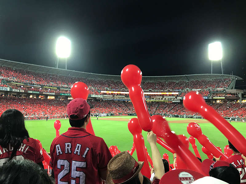 マツダスタジアムで4年ぶり解禁！ジェット風船￼ - 広島